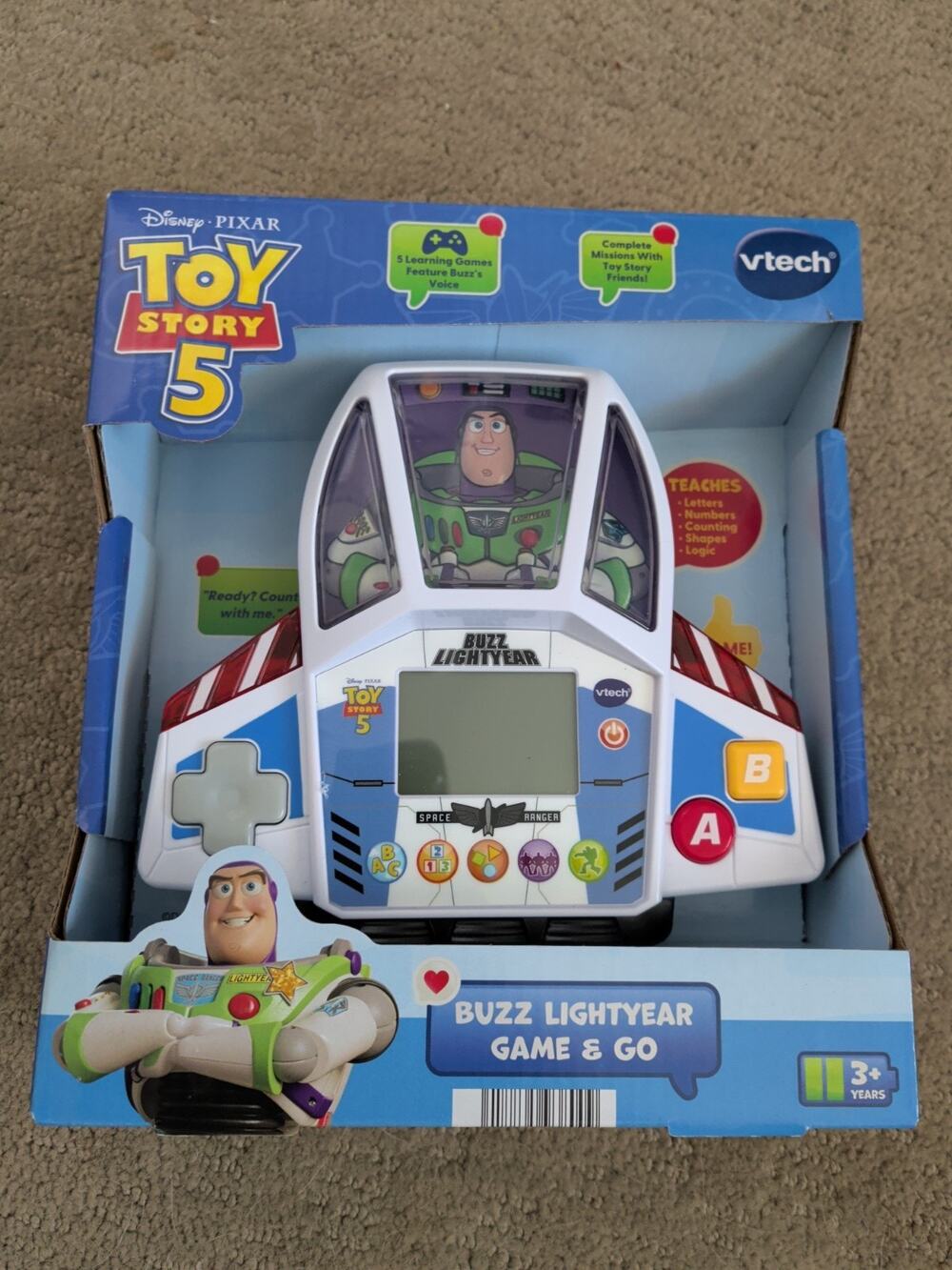VTech TOY STORY 5 BUZZ LIGHTYEAR Game & Go Interactive Learning Toy 3+ NEW